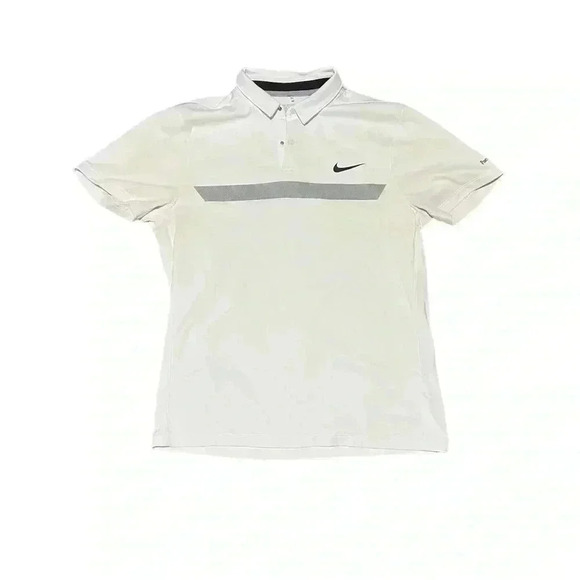 Nike Golf Puerto Los Cabos Golf Polo SHIRT Large White Dri Fit - Picture 1 of 3